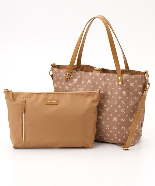 NEWYORKER ACCESSORY/ニューヨーカー アクセサリー ヴェルサ リバーシブルトート(M) ブラウン フリー NEWYORKER ACCESSORY/ニューヨーカー アクセサリー ヴェルサ リバーシブルトート(M) ブラウン フリー