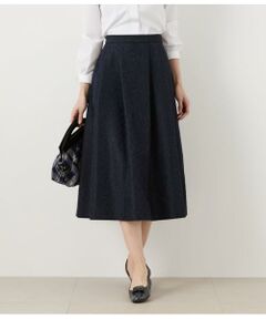 フローラジャカード タックフレアスカート