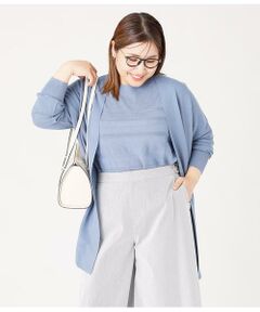 コットンアセテート ホールガーメント(R)  着流しカーディガン