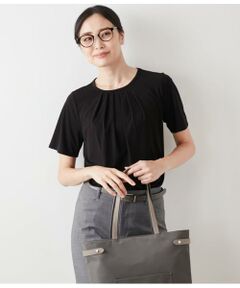 NEWYORKER / ニューヨーカー コットンナイロントリコット 前裾ドロストプルオーバー NEWYORKER｜コットンナイロントリコット 前裾ドロストプル