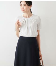 NEWYORKER L-SIZE / ニューヨーカー エルサイズ Tシャツ | トリアセ強撚スムース フロントタック半袖プルオーバー