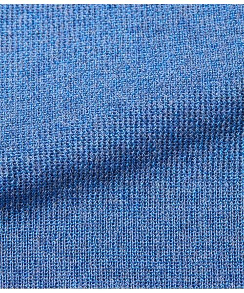 NEWYORKER L-SIZE / ニューヨーカー エルサイズ ニット・セーター | ヴィスコースポリエステル ビルドネック5分袖プルオーバー | 詳細10