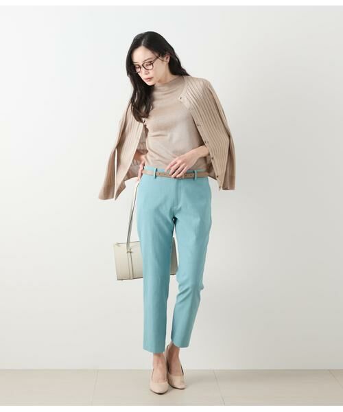 NEWYORKER L-SIZE / ニューヨーカー エルサイズ ニット・セーター | ヴィスコースポリエステル ビルドネック5分袖プルオーバー | 詳細19