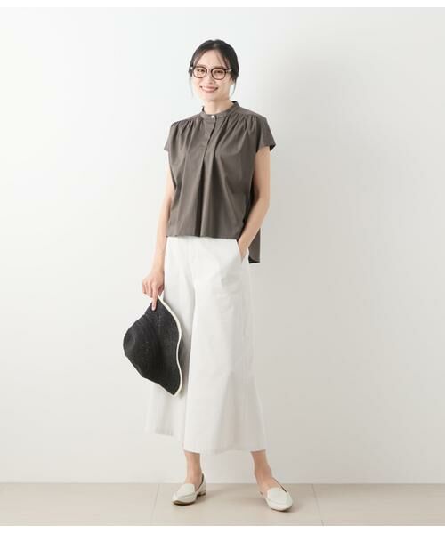 NEWYORKER L-SIZE / ニューヨーカー エルサイズ Tシャツ | コットンナイロントリコット スタンドカラープルオーバー | 詳細6