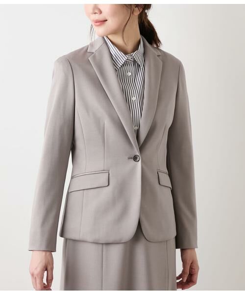 NEWYORKER L-SIZE / ニューヨーカー エルサイズ テーラードジャケット | モクロディクリア ノッチドラペル1釦ジャケット | 詳細1