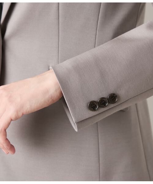 NEWYORKER L-SIZE / ニューヨーカー エルサイズ テーラードジャケット | モクロディクリア ノッチドラペル1釦ジャケット | 詳細3