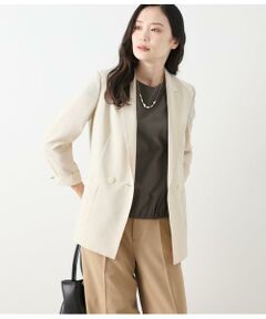 NEWYORKER L-SIZE / ニューヨーカー エルサイズ テーラードジャケット | ドライライトクロス Wブレストジャケット