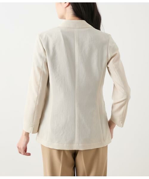 NEWYORKER L-SIZE / ニューヨーカー エルサイズ テーラードジャケット | ドライライトクロス Wブレストジャケット | 詳細2