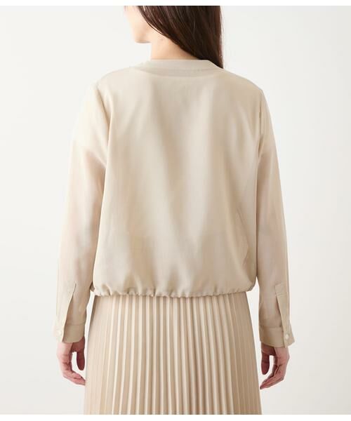 NEWYORKER L-SIZE / ニューヨーカー エルサイズ レザーブルゾン・ジャケット | リサイクルポリエステルシアーローン ジップアップブルゾン | 詳細2