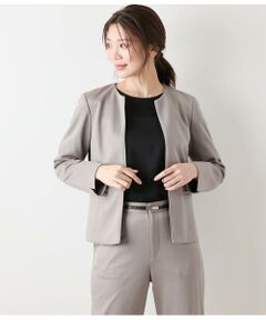 NEWYORKER L-SIZE / ニューヨーカー エルサイズ テーラードジャケット | モクロディクリア ノーカラージャケット