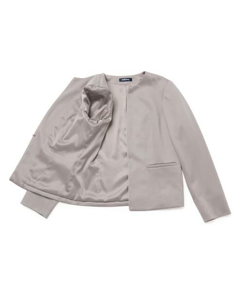 NEWYORKER L-SIZE / ニューヨーカー エルサイズ テーラードジャケット | モクロディクリア ノーカラージャケット | 詳細4