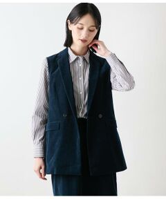 NEWYORKER L-SIZE / ニューヨーカー エルサイズ テーラードジャケット | ライトコール ダブルブレストジレ