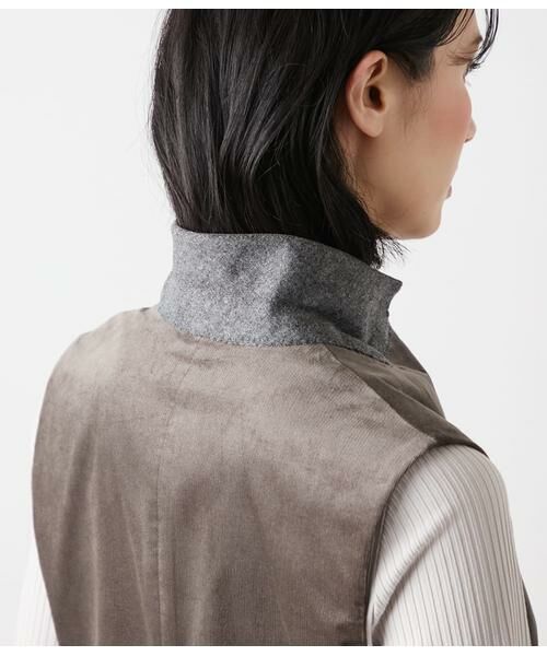 NEWYORKER L-SIZE / ニューヨーカー エルサイズ テーラードジャケット | ライトコール ダブルブレストジレ | 詳細5