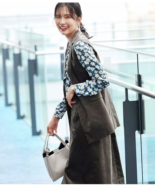 NEWYORKER L-SIZE / ニューヨーカー エルサイズ テーラードジャケット | ライトコール ダブルブレストジレ | 詳細9