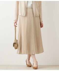 NEWYORKER L-SIZE / ニューヨーカー エルサイズ ミニ・ひざ丈スカート | リサイクルポリエステルシアーローン プリーツスカート