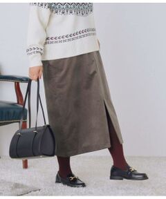 NEWYORKER L-SIZE / ニューヨーカー エルサイズ ミニ・ひざ丈スカート | ライトコール ストレートスカート