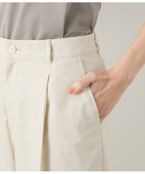 NEWYORKER L-SIZE / ニューヨーカー エルサイズ その他パンツ | リネンライクストレッチ ワンタックワイドパンツ | 詳細4