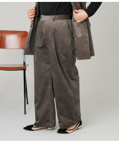 NEWYORKER L-SIZE / ニューヨーカー エルサイズ チノ・ワークパンツ | ライトコール ワイドパンツ