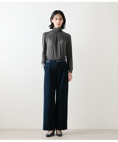 NEWYORKER L-SIZE / ニューヨーカー エルサイズ チノ・ワークパンツ | ライトコール ワイドパンツ | 詳細12