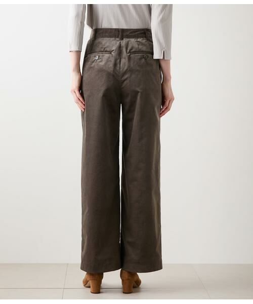NEWYORKER L-SIZE / ニューヨーカー エルサイズ チノ・ワークパンツ | ライトコール ワイドパンツ | 詳細3