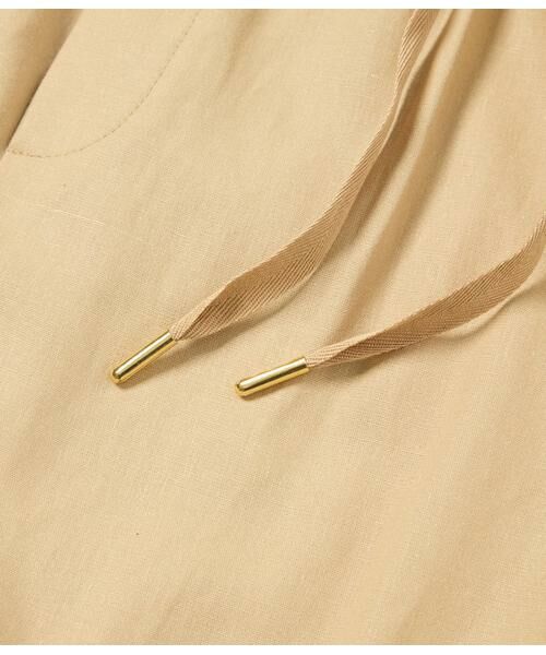 NEWYORKER L-SIZE / ニューヨーカー エルサイズ チノ・ワークパンツ | リネン混プレーンウィーブ ドロストイージーパンツ | 詳細7