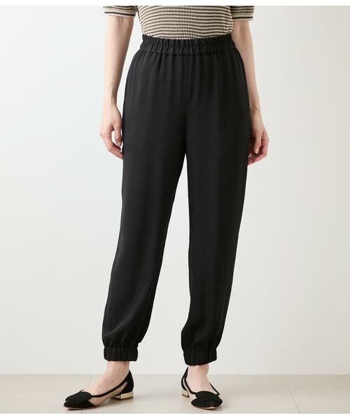 NEWYORKER L-SIZE / ニューヨーカー エルサイズ チノ・ワークパンツ | ポリエステルダブルクロス テーパードジョガーパンツ | 詳細1