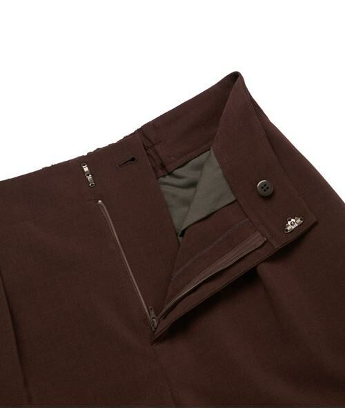 NEWYORKER L-SIZE / ニューヨーカー エルサイズ その他パンツ | ウーステッドポリエステル ワンタックガウチョパンツ | 詳細5