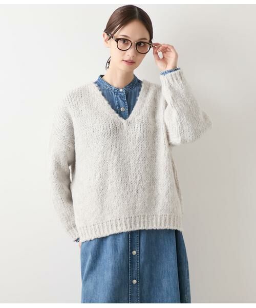 NEWYORKER L-SIZE / ニューヨーカー エルサイズ ミニ丈・ひざ丈ワンピース | EDWIN 6.5オンス デニムシャツワンピース | 詳細14