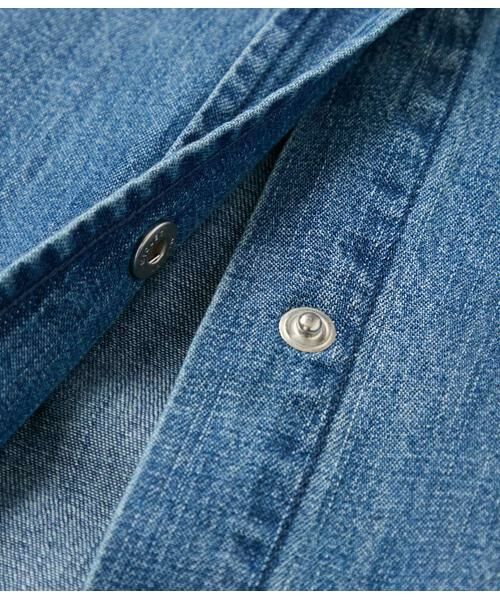 NEWYORKER L-SIZE / ニューヨーカー エルサイズ ミニ丈・ひざ丈ワンピース | EDWIN 6.5オンス デニムシャツワンピース | 詳細8