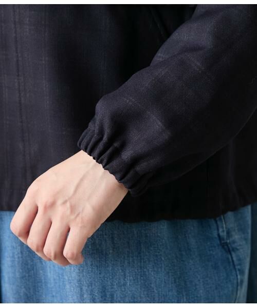 NEWYORKER L-SIZE / ニューヨーカー エルサイズ レザーブルゾン・ジャケット | シアー接結ニューヨーカータータン フーデットブルゾン | 詳細4