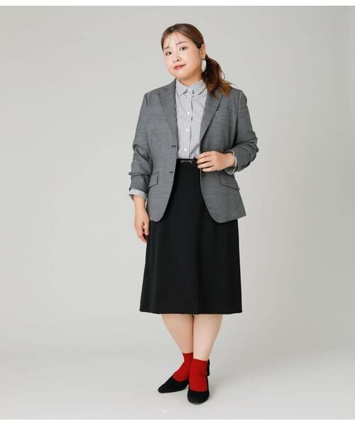 NEWYORKER L-SIZE / ニューヨーカー エルサイズ シャツ・ブラウス | ロンドンストライプ レギュラーカラー長袖シャツ | 詳細16