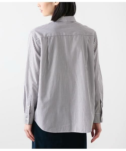 NEWYORKER L-SIZE / ニューヨーカー エルサイズ シャツ・ブラウス | ロンドンストライプ レギュラーカラー長袖シャツ | 詳細2