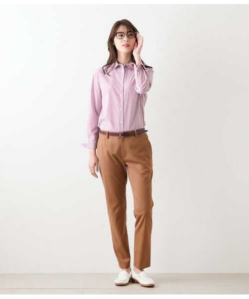 NEWYORKER L-SIZE / ニューヨーカー エルサイズ シャツ・ブラウス | ロンドンストライプ レギュラーカラー長袖シャツ | 詳細22