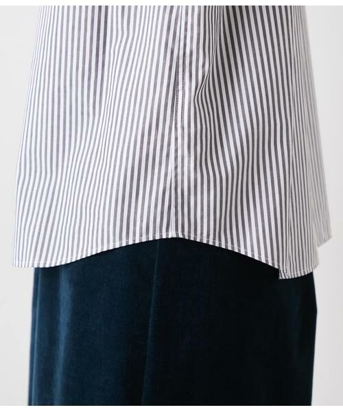 NEWYORKER L-SIZE / ニューヨーカー エルサイズ シャツ・ブラウス | ロンドンストライプ レギュラーカラー長袖シャツ | 詳細4