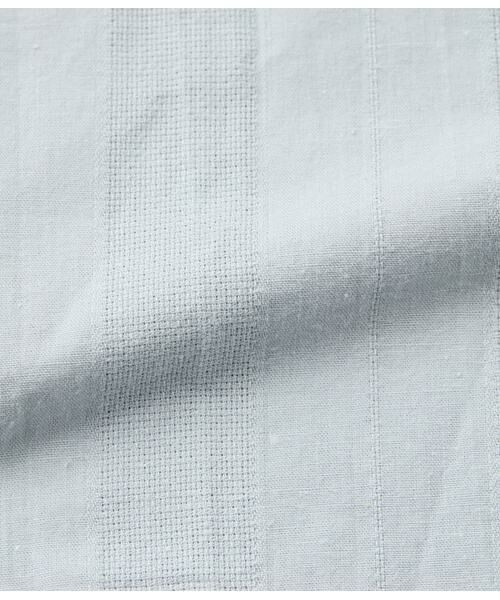 NEWYORKER L-SIZE / ニューヨーカー エルサイズ シャツ・ブラウス | コットンリネンドビーストライプ 7分袖スキッパーブラウス | 詳細5