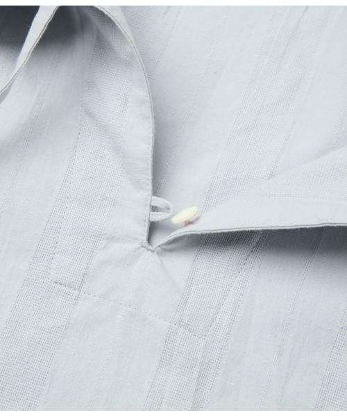 NEWYORKER L-SIZE / ニューヨーカー エルサイズ シャツ・ブラウス | コットンリネンドビーストライプ プルオーバーブラウス | 詳細6