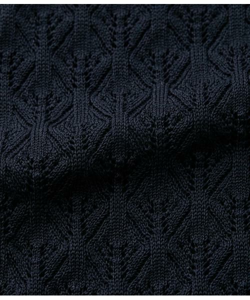 NEWYORKER L-SIZE / ニューヨーカー エルサイズ カーディガン・ボレロ | TCホールガーメント(R)  透かし柄カーディガン | 詳細10