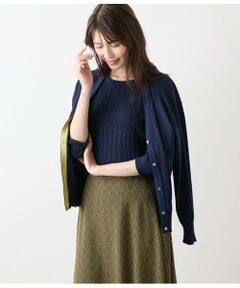 NEWYORKER L-SIZE / ニューヨーカー エルサイズ カーディガン・ボレロ | レーヨンポリストレッチ Vネックカーディガン