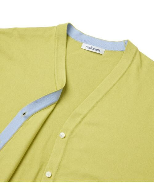 NEWYORKER L-SIZE / ニューヨーカー エルサイズ カーディガン・ボレロ | レーヨンポリストレッチ Vネックカーディガン | 詳細4