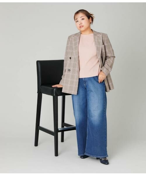 NEWYORKER L-SIZE / ニューヨーカー エルサイズ ニット・セーター | TCラメホールガーメント(R) クルーネック7分袖プルオーバー | 詳細13