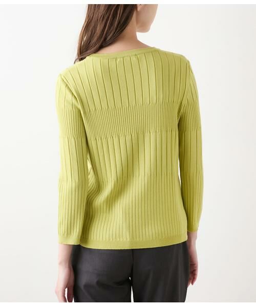 NEWYORKER L-SIZE / ニューヨーカー エルサイズ ニット・セーター | レーヨンポリストレッチ 7分袖クルーネックプルオーバー | 詳細2