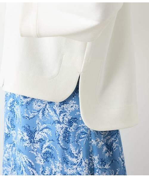 NEWYORKER L-SIZE / ニューヨーカー エルサイズ カットソー | ジョーゼットダンボール 7分袖着流しカーディガン | 詳細3