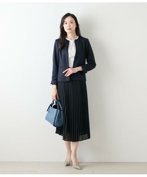 NEWYORKER L-SIZE / ニューヨーカー エルサイズ カットソー | トリアセ強撚スムース 7分袖ボウタイカットソー | 詳細10