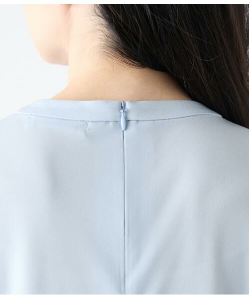 NEWYORKER L-SIZE / ニューヨーカー エルサイズ カットソー | トリアセ強撚スムース 7分袖ボウタイカットソー | 詳細5