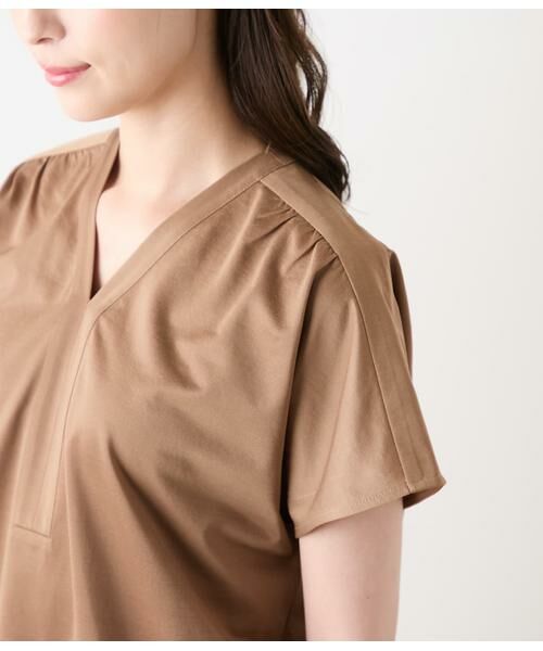 NEWYORKER L-SIZE / ニューヨーカー エルサイズ Tシャツ | ハイツイストツイル Vネック半袖プルオーバー | 詳細3