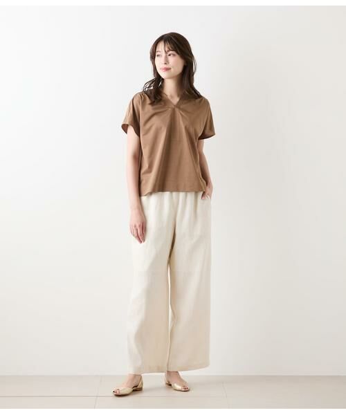 NEWYORKER L-SIZE / ニューヨーカー エルサイズ Tシャツ | ハイツイストツイル Vネック半袖プルオーバー | 詳細5