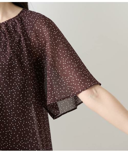 NEWYORKER L-SIZE / ニューヨーカー エルサイズ Tシャツ | ドット楊柳 フレアスリーブブラウス&タンクトップ | 詳細3