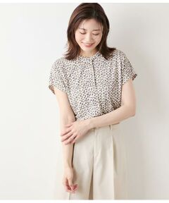 NEWYORKER L-SIZE / ニューヨーカー エルサイズ Tシャツ | ポリエステル強撚スムース 幾何学プリント ボックスシルエットプルオーバー