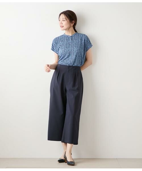 NEWYORKER L-SIZE / ニューヨーカー エルサイズ Tシャツ | ポリエステル強撚スムース 幾何学プリント ボックスシルエットプルオーバー | 詳細5