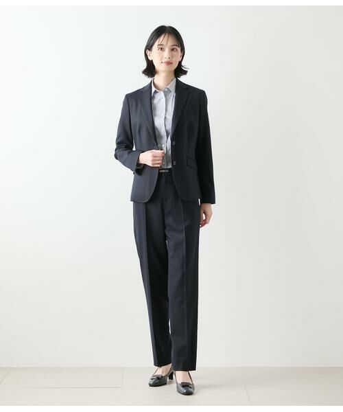 NEWYORKER L-SIZE / ニューヨーカー エルサイズ テーラードジャケット | ウールシルクピンヘッド ノッチドラペル2釦ジャケット | 詳細12